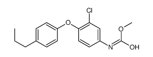 methyl N-[3-chloro-4-(4-propylphenoxy)phenyl]carbamate结构式