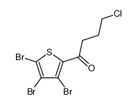 4-chloro-1-(3,4,5-tribromothiophen-2-yl)butan-1-one Structure