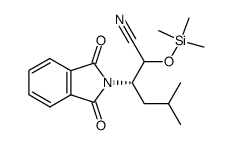 (3S)-3-(1,3-dioxoisoindolin-2-yl)-5-methyl-2-((trimethylsilyl)oxy)hexanenitrile Structure