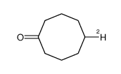 [5-(2)H1]-cyclo-octanone结构式