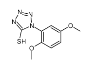 1-(2,5-dimethoxyphenyl)-2H-tetrazole-5-thione Structure