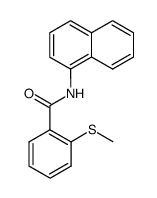 N-(1-naphthyl)-2-(methylthio)benzamide结构式