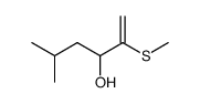5-methyl-2-methylthio-1-hexen-3-ol结构式