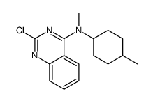 2-chloro-N-methyl-N-(4-methylcyclohexyl)quinazolin-4-amine结构式