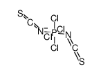 trans-tetrachlorodithiocyanatophosphate(1-)结构式