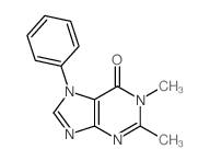 6H-Purin-6-one,1,7-dihydro-1,2-dimethyl-7-phenyl-结构式