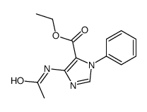 ethyl 5-acetamido-3-phenylimidazole-4-carboxylate结构式