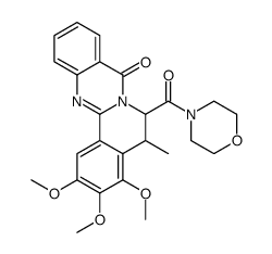 3-(3-methyl-1-morpholin-4-yl-1-oxobutan-2-yl)-2-(3,4,5-trimethoxyphenyl)quinazolin-4-one结构式