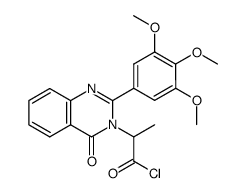 2-(4-oxo-2-(3,4,5-trimethoxyphenyl)quinazolin-3(4H)-yl)propanoyl chloride结构式