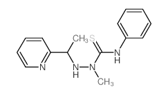 1-methyl-3-phenyl-1-(1-pyridin-2-ylethylamino)thiourea结构式