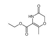 5,6-Dihydro-2-methyl-5-oxo-4H-1,4-oxazin-3-carbonsaeureethylester Structure