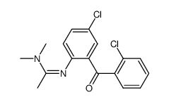 2-(N,N-dimethylacetamidino)-2',5-dichlorobenzophenone结构式