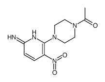 1-[4-(6-amino-3-nitropyridin-2-yl)piperazin-1-yl]ethanone Structure