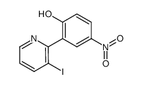 2-(2-hydroxy-5-nitrophenyl)-3-iodopyridine Structure