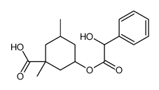 3-(2-hydroxy-2-phenylacetyl)oxy-1,5-dimethylcyclohexane-1-carboxylic acid Structure