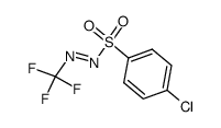 1-((4-chlorophenyl)sulfonyl)-2-(trifluoromethyl)diazene结构式