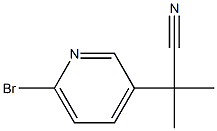 2-(6-Bromo-3-pyridyl)-2-methylpropanenitrile structure