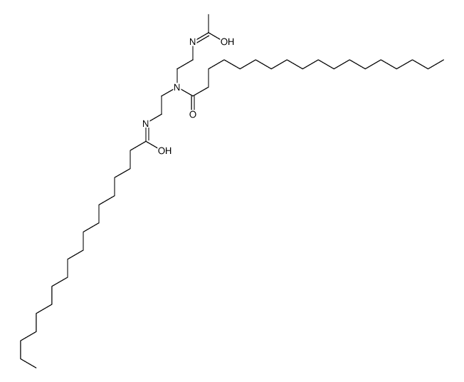 N-[2-(acetylamino)ethyl]-N-[2-(stearoylamino)ethyl]stearamide structure