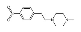 1-methyl-4-[2-(4-nitro-phenyl)-ethyl]-piperazine结构式