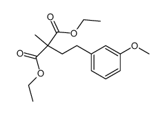 (3-methoxy-phenethyl)-methyl-malonic acid diethyl ester结构式