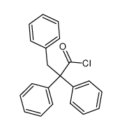 2,2,3-triphenyl-propionyl chloride Structure