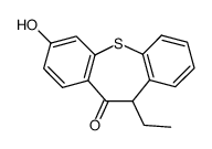 11-ethyl-7-hydroxydibenzo(b,f)thiepin-10(11H)-one结构式
