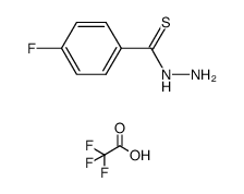 4-Fluorobenzothiohydrazide 2,2,2-Trifluoroacetate Structure