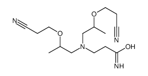 3-[bis[2-(2-cyanoethoxy)propyl]amino]propanamide结构式