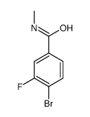 4-bromo-3-fluoro-N-methylbenzamide结构式