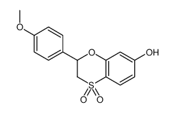 2-(4-methoxyphenyl)-4,4-dioxo-2,3-dihydro-1,4λ6-benzoxathiin-7-ol结构式