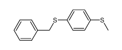 p-(methylthio)phenyl benzyl sulphide Structure
