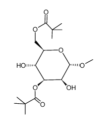 methyl 3,6-di-O-pivaloyl-α-D-mannopyranoside Structure