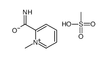 2-carbamoyl-1-methylpyridinium methanesulphonate结构式
