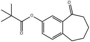 9-Oxo-6,7,8,9-tetrahydro-5H-benzo[7]annulen-2-yl pivalate Structure