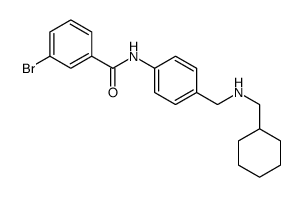 3-bromo-N-[4-[(cyclohexylmethylamino)methyl]phenyl]benzamide Structure