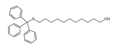 11-(tritylthio)undecan-1-ol结构式