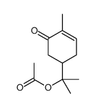 2-(4-methyl-5-oxocyclohex-3-en-1-yl)propan-2-yl acetate结构式