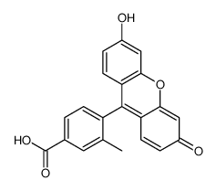 4-(3-hydroxy-6-oxoxanthen-9-yl)-3-methylbenzoic acid Structure