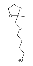 4-[(2-methyl-1,3-dioxolan-2-yl)methoxy]butan-1-ol Structure