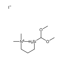 3-(dimethoxymethylsilyl)propyl-trimethylazanium,iodide Structure