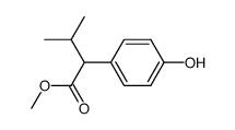 methyl-2-(4-hydroxyphenyl)-3-methylbutanoate结构式