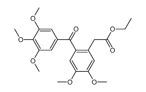 ethyl 2(3',4',5'-trimethoxybenzoyl)homoveratrate结构式