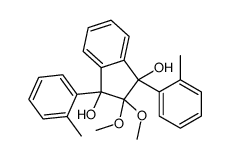 2,2-dimethoxy-1,3-bis(2-methylphenyl)indene-1,3-diol结构式