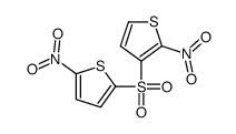 2-nitro-3-(5-nitrothiophen-2-yl)sulfonylthiophene结构式
