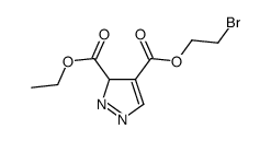 4-O-(2-bromoethyl) 3-O-ethyl 3H-pyrazole-3,4-dicarboxylate Structure
