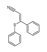 3-phenyl-3-phenylsulfanylprop-2-enenitrile Structure