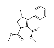 Dimethyl N-methyl-2-phenyl-4,5-dihydropyrrole-3,4-dicarboxylate结构式