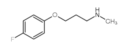 [3-(4-氟苯氧基)丙基]甲胺结构式