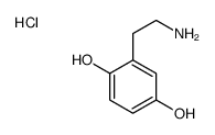 2-(2-aminoethyl)benzene-1,4-diol,hydrochloride Structure