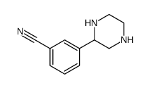 Benzonitrile, 3-(2-piperazinyl) Structure